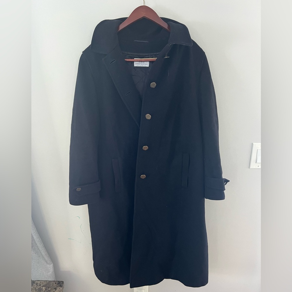Steinbock Robert W. Stolz Designer Loden Himalaya Overcoat Size 18 Wool/Alpaca
